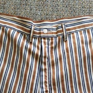 Vintage 60's/70's Panel Striped FLARED Denim Pants